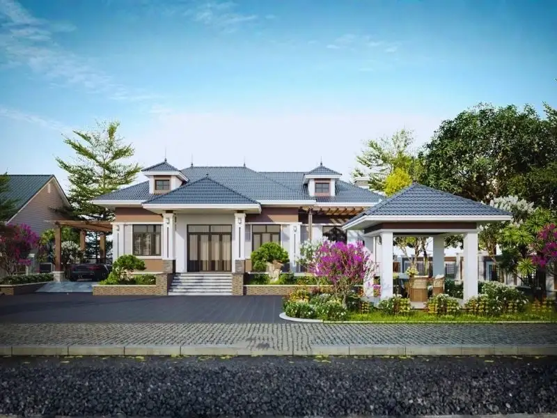 Mẫu nhà vườn mái Nhật dẫn đầu phong cách sống xanh Xây dựng Nhất Tín 1