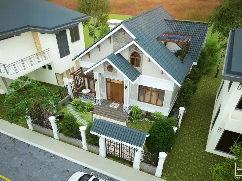 Mẫu nhà vườn mái Thái nông thôn hài hòa phong thủy Xây dựng Nhất Tín 1