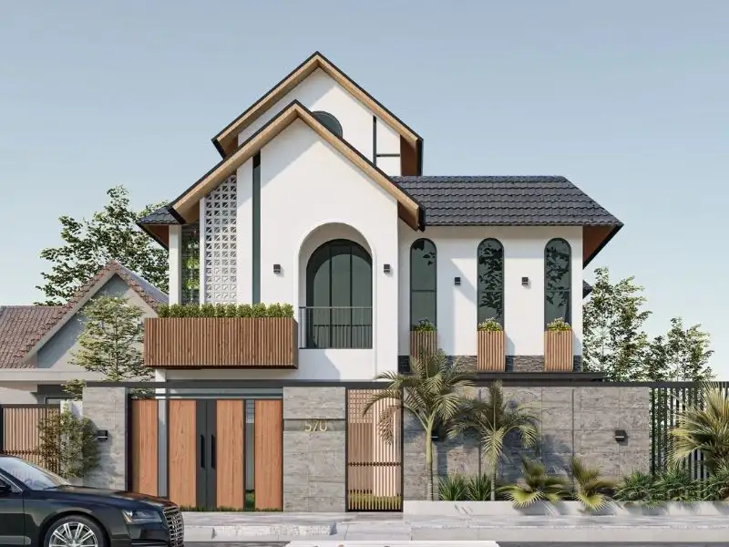 Mẫu nhà vườn mái Thái nông thôn hài hòa phong thủy Xây dựng Nhất Tín 1