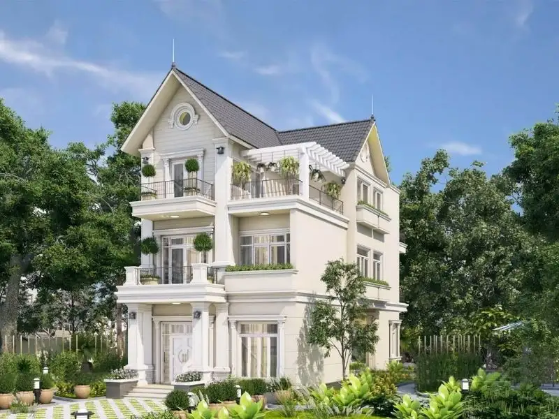 Mẫu nhà vườn mái Thái nông thôn hài hòa phong thủy Xây dựng Nhất Tín 1