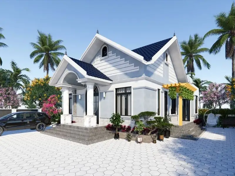 Nhà 120m2 1 tầng có sân vườn lớn hòa mình cùng thiên nhiên Xây dựng Nhất Tín 1