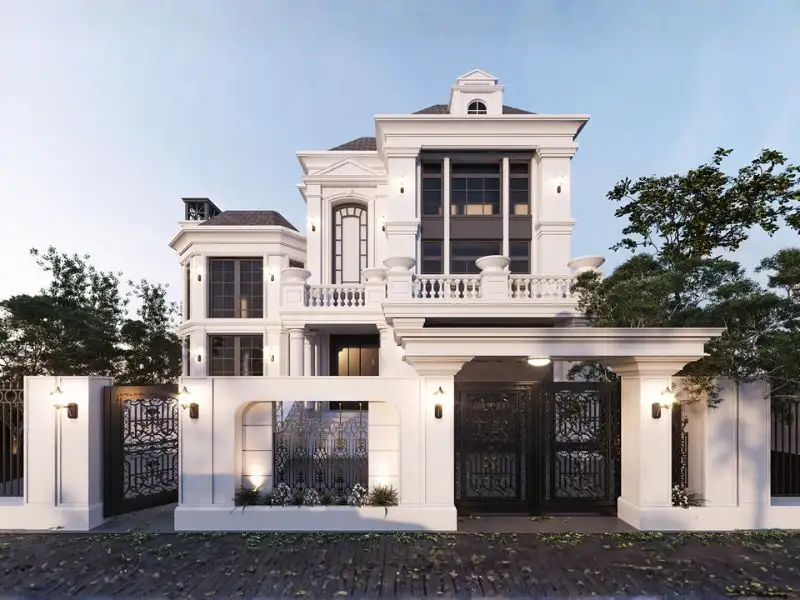 Nhà 140m2 2 tầng bán Cổ Điển (7x20) ấn tượng với vẻ sang trọng quý phái Xây dựng Nhất Tín 1