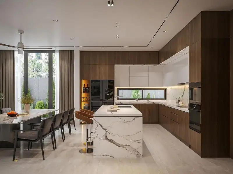 Nhà 200m2 Villa mặt tiền 14m hòa quyện giữa kiến trúc và thiên nhiên Xây dựng Nhất Tín 1