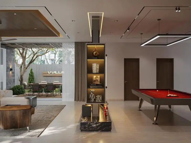 Nhà 200m2 Villa mặt tiền 14m hòa quyện giữa kiến trúc và thiên nhiên Xây dựng Nhất Tín 1