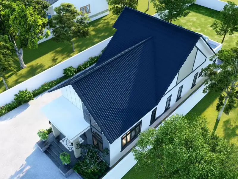 Nhà cấp 4 mái Thái 5x28m với vẻ đẹp giản đơn, tinh tế khó rời mắt Xây dựng Nhất Tín 1