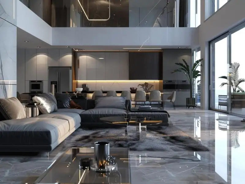 Nhà chữ L 5 phòng ngủ sự kết hợp giữa tiện nghi và cảm giác nghỉ dưỡng Xây dựng Nhất Tín 1