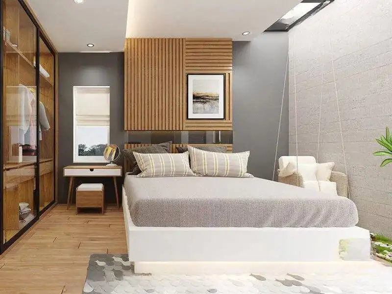 Nhà đẹp 140m2 2 phòng ngủ lô góc mặt tiền 9m thiết kế mái bằng mang vẻ khỏe khoắn Xây dựng Nhất Tín 1