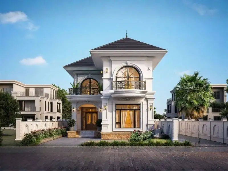 Nhà mái Nhật 2 tầng được yêu thích nhất hiện nay Xây dựng Nhất Tín 1