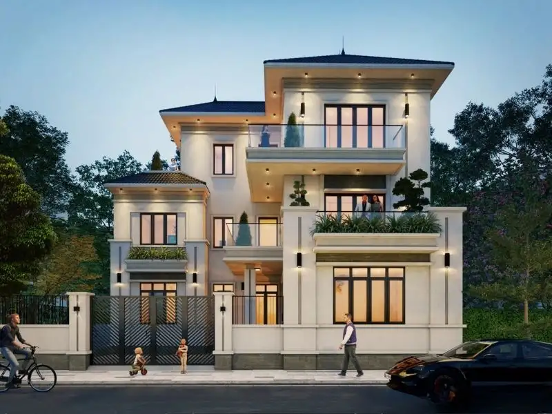 Nhà mái Nhật 3 tầng chinh phục mọi ánh nhìn Xây dựng Nhất Tín 1