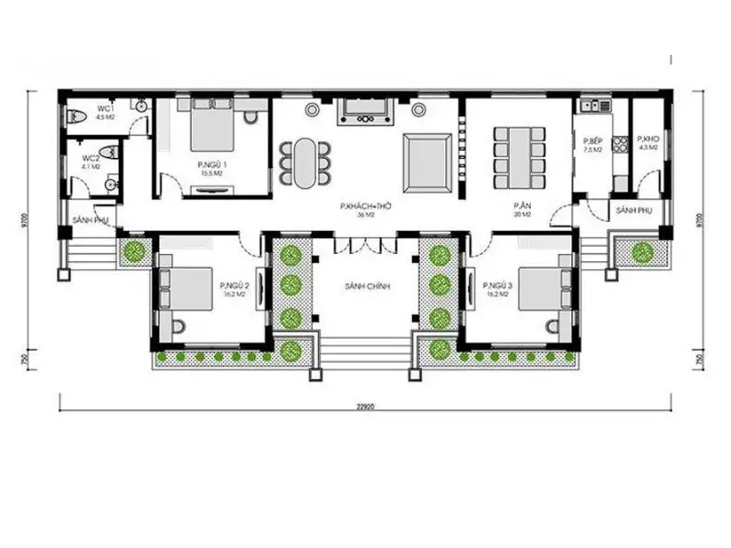 Nhà mái Nhật chữ U mở rộng tầm nhìn, kết nối mọi góc sống Xây dựng Nhất Tín 1