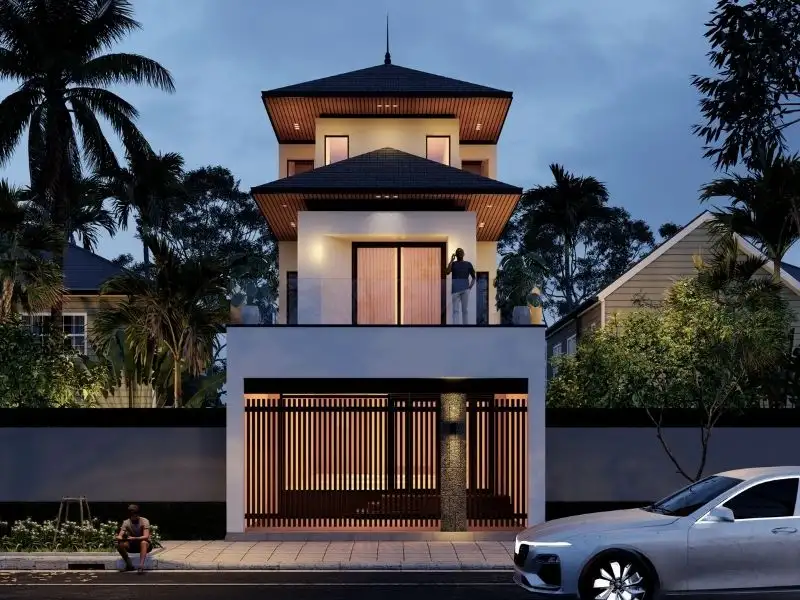 Nhà mái Nhật ngang 5m được nhiều gia chủ quan tâm nhất Xây dựng Nhất Tín 1