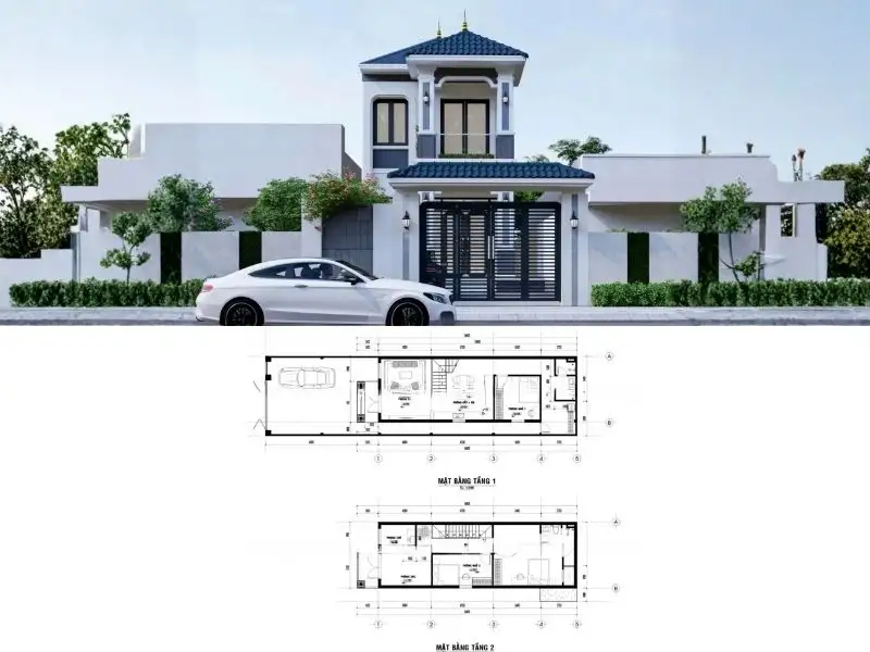 Nhà mái Nhật ngang 5m được nhiều gia chủ quan tâm nhất Xây dựng Nhất Tín 1