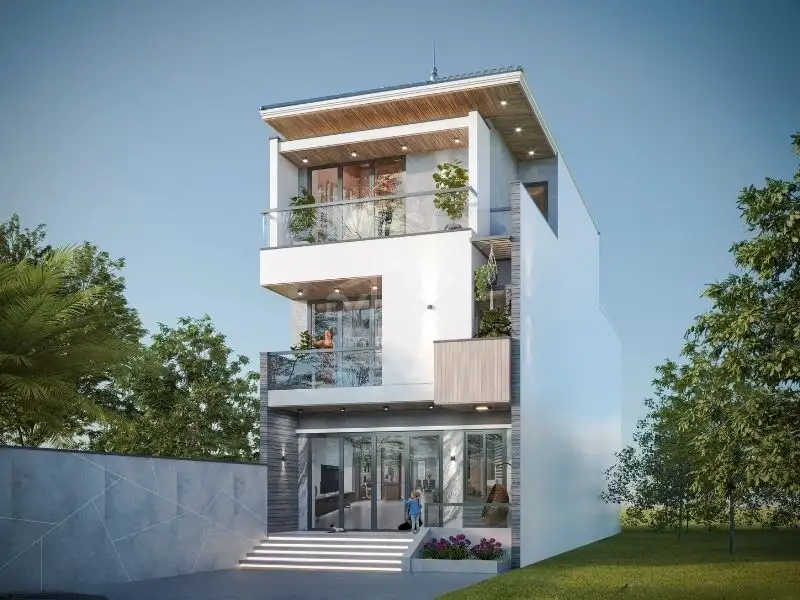 Nhà mái Nhật ngang 6m mang vẻ đẹp khó rời mắt Xây dựng Nhất Tín 1