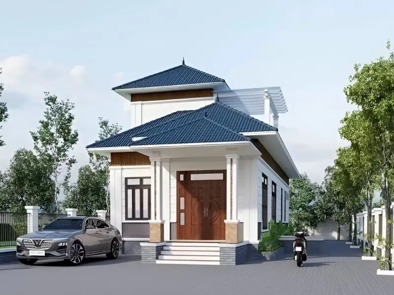 Nhà mái Nhật ngang 6m mang vẻ đẹp khó rời mắt Xây dựng Nhất Tín 1