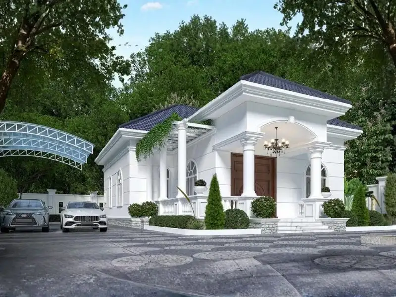 Nhà mái Nhật ngang 8m với nét đẹp tinh tế làm say lòng người Xây dựng Nhất Tín 1