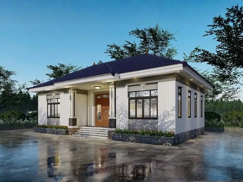 Nhà mái Nhật ngang 9m đẹp mê hoặc từng góc nhìn Xây dựng Nhất Tín 1