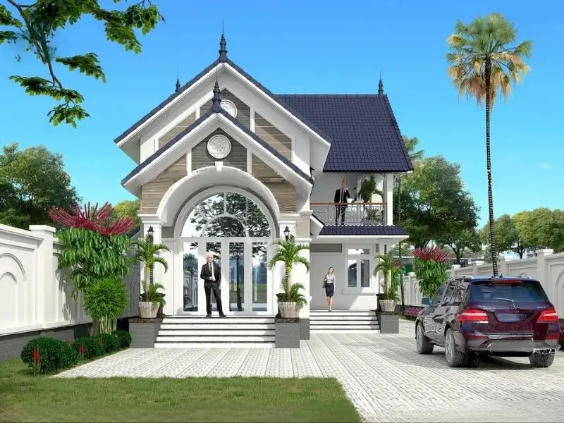 Nhà mái Thái 3 phòng ngủ không gian sống lý tưởng cho gia đình Việt Xây dựng Nhất Tín 1