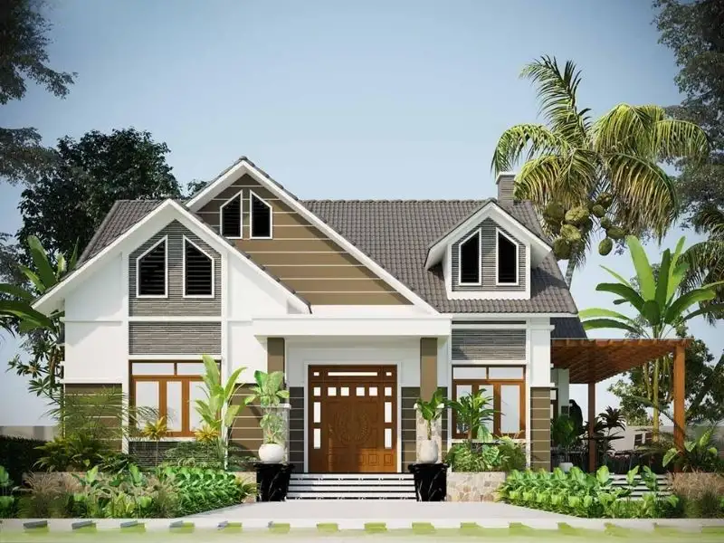 Nhà mái Thái 3 phòng ngủ không gian sống lý tưởng cho gia đình Việt Xây dựng Nhất Tín 2