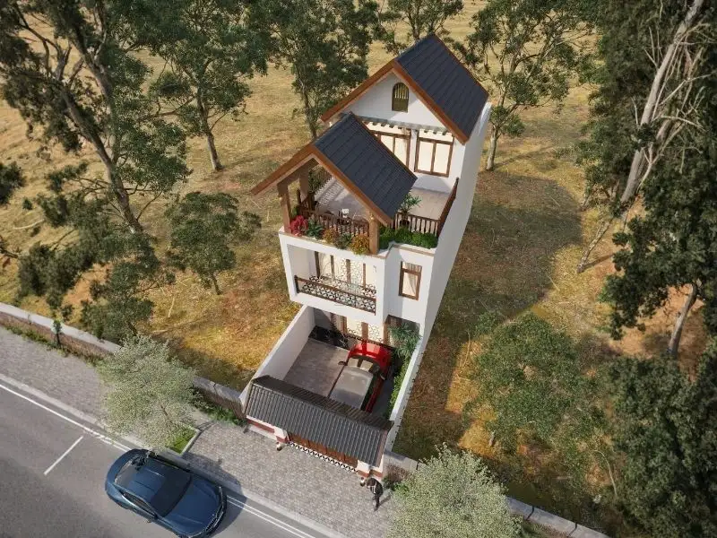 Nhà mái Thái 3 phòng ngủ không gian sống lý tưởng cho gia đình Việt Xây dựng Nhất Tín 2