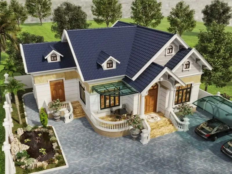 Nhà mái Thái 3 phòng ngủ không gian sống lý tưởng cho gia đình Việt Xây dựng Nhất Tín 2