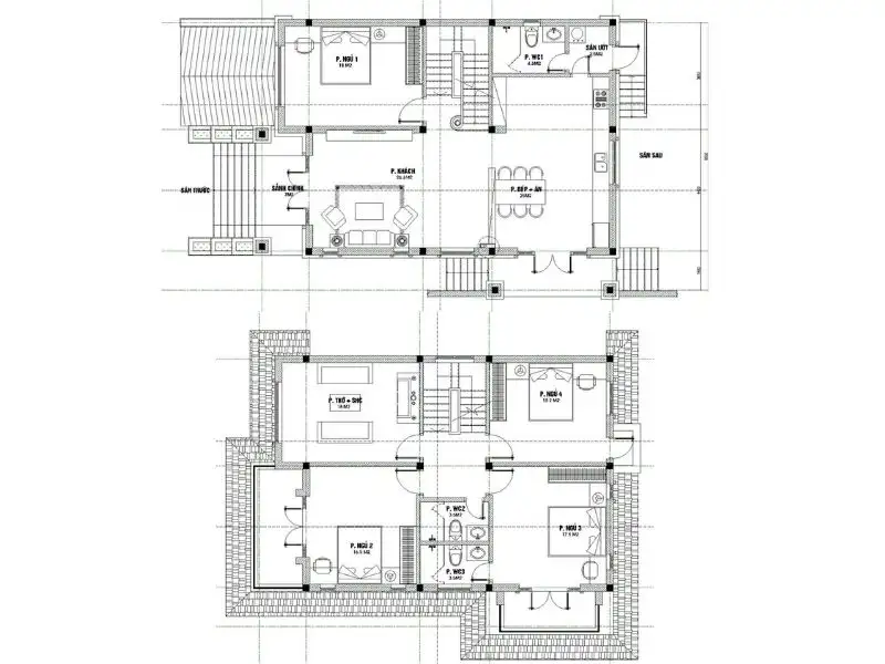 Nhà mái Thái 4 phòng ngủ giải pháp thiết kế tiện nghi cho gia đình Xây dựng Nhất Tín 1