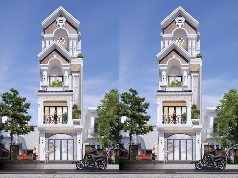 Nhà phố thiết kế mái Thái khơi nguồn cảm hứng Xây dựng Nhất Tín 1