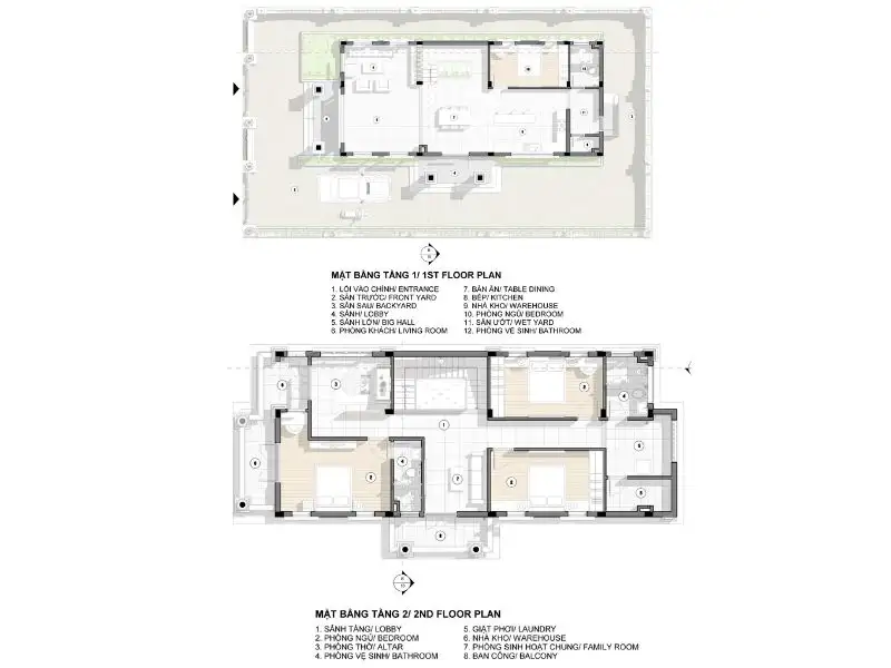 Tham khảo giải pháp bố trí công năng nhà 100m2 chuẩn tỉ lệ và tối ưu hiệu quả sử dụng Xây dựng Nhất Tín 1