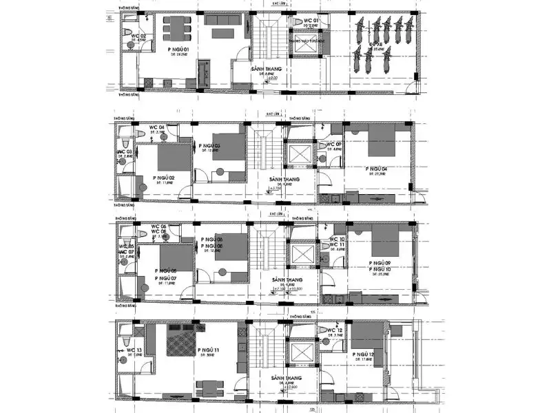 Tham khảo giải pháp bố trí công năng nhà 100m2 chuẩn tỉ lệ và tối ưu hiệu quả sử dụng Xây dựng Nhất Tín 1