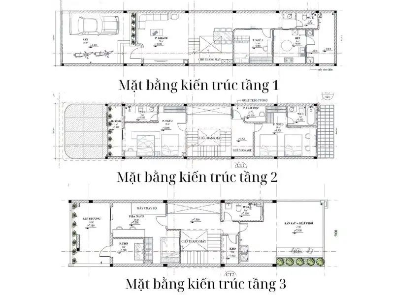 Thiết kế nhà mái Thái có gara đẹp và khoa học Xây dựng Nhất Tín 6