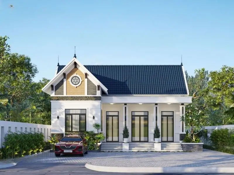 Thiết kế nhà mái Thái mặt tiền 7m phù hợp mọi gia đình Xây dựng Nhất Tín 1