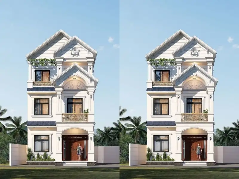 Thiết kế nhà mái Thái mặt tiền 7m phù hợp mọi gia đình Xây dựng Nhất Tín 1