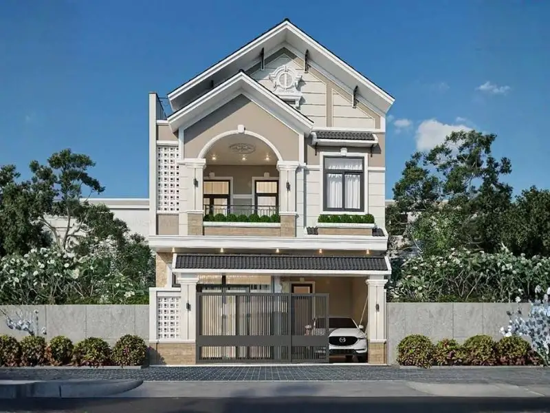 Thiết kế nhà nóc Thái ngang 6m được ưa chuộng hiện nay Xây dựng Nhất Tín 1