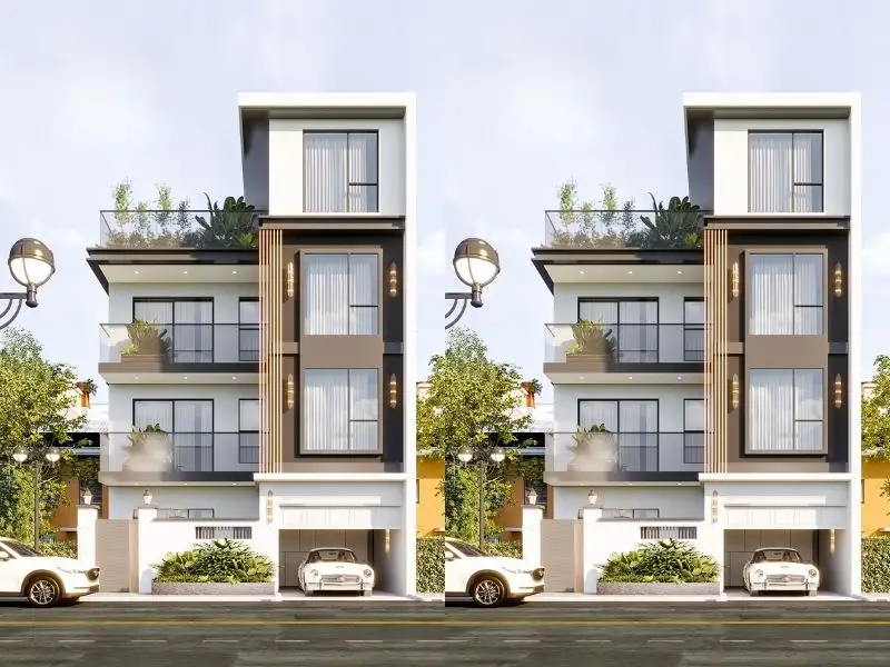 Thiết kế nhà phố 140m2 3 tầng 1 tum mang đến hơi thở Hiện Đại Xây dựng Nhất Tín 1