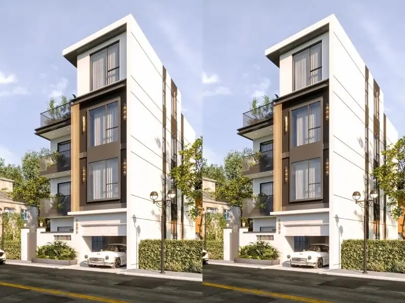 Thiết kế nhà phố 140m2 3 tầng 1 tum mang đến hơi thở Hiện Đại Xây dựng Nhất Tín 1