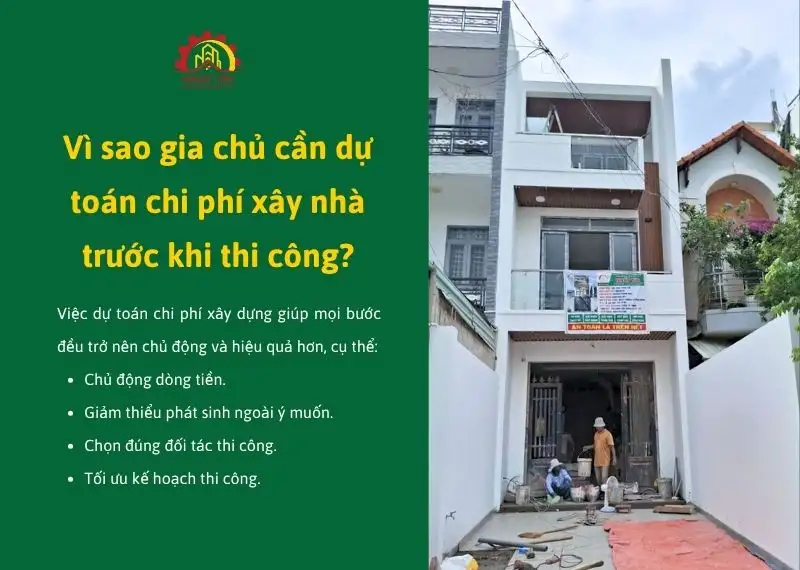 Vì sao gia chủ cần dự toán chi phí xây nhà trước khi thi công Xây dựng Nhất Tín