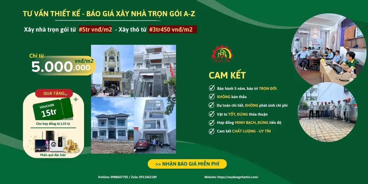 Báo giá xây nhà trọn gói Xây dựng Nhất Tín