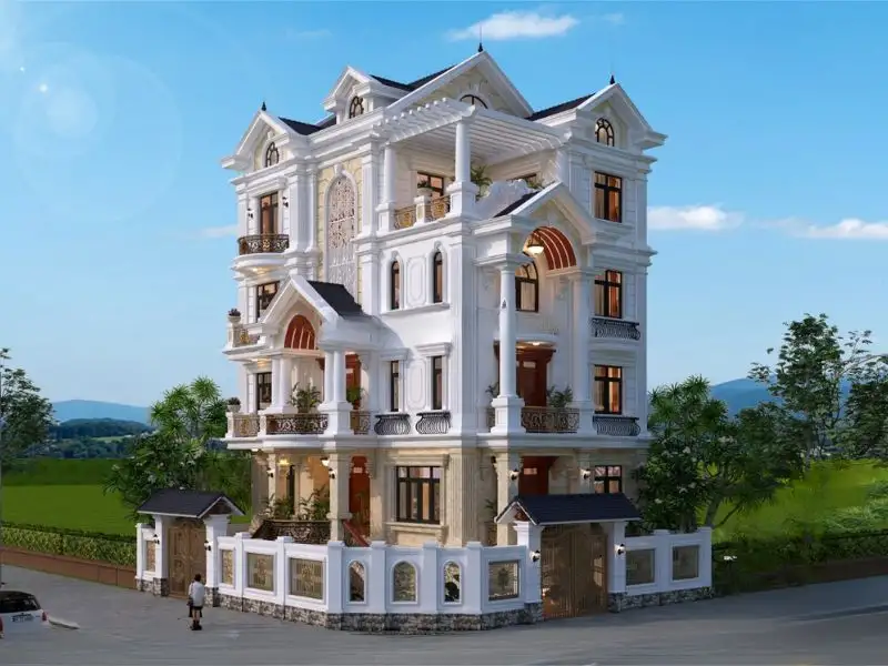 Biệt thự lô góc 2 mặt tiền 5 tầng đẳng cấp Xây dựng Nhất Tín 1