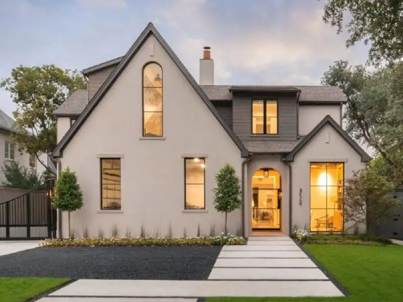 Biệt thự nhà vườn kiểu mái Mỹ tạo nên không gian sống thư giãn lý tưởng Xây dựng Nhất Tín 1