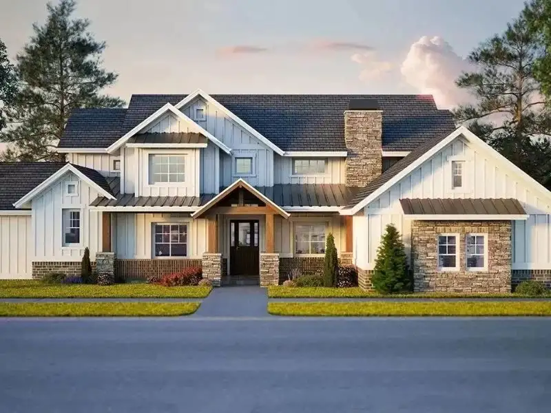 Biệt thự nhà vườn kiểu mái Mỹ tạo nên không gian sống thư giãn lý tưởng Xây dựng Nhất Tín 1