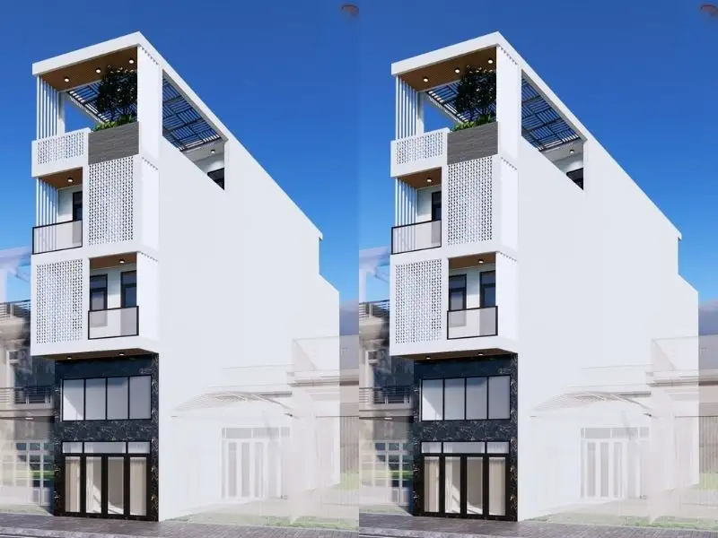 Các mẫu nhà mái bằng được bố trí thêm tầng lửng rộng rãi và linh hoạt Xây dựng Nhất Tín 1