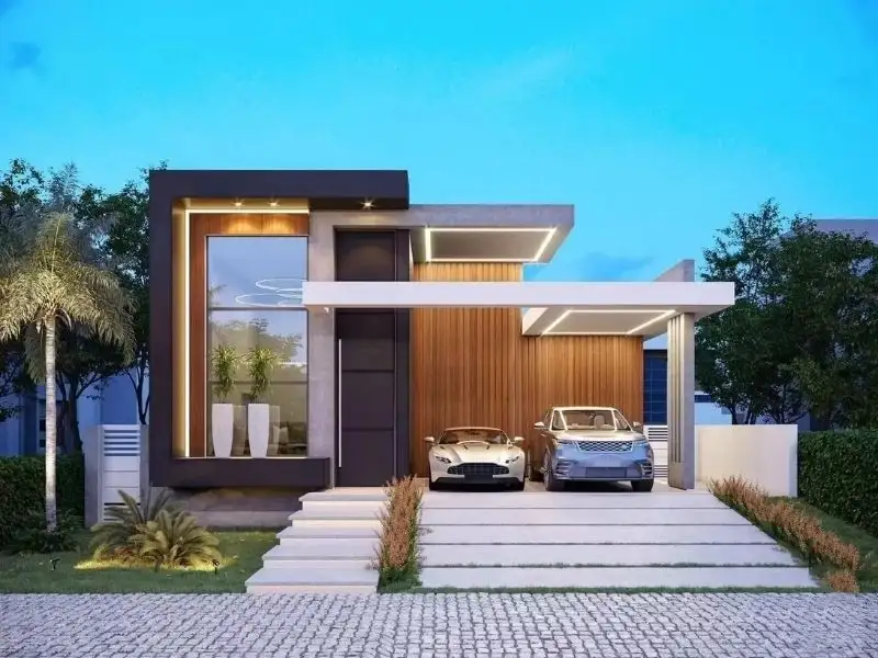 Các mẫu nhà mái bằng được bố trí thêm tầng lửng rộng rãi và linh hoạt Xây dựng Nhất Tín 1