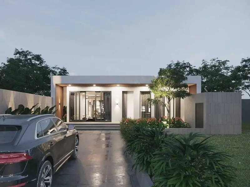 Các mẫu nhà vườn_ nghỉ dưỡng mái bằng thoáng mát, gần gũi thiên nhiên Xây dựng Nhất Tín 1