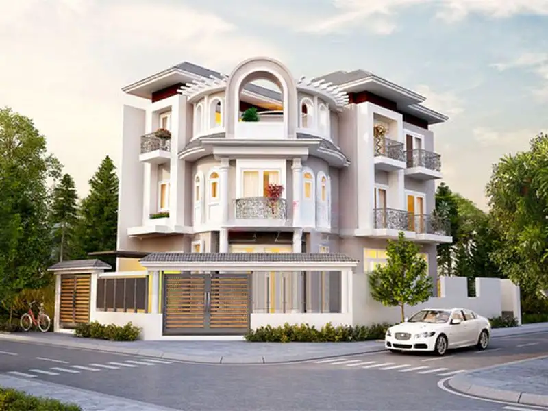 Hình ảnh nhà đẹp 2 cổng mái Nhật ấn tượng Xây dựng Nhất Tín 1