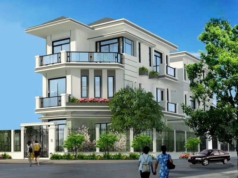 Hình ảnh nhà đẹp 2 cổng mái Nhật ấn tượng Xây dựng Nhất Tín 1