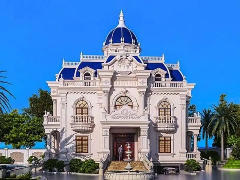 Mái phức hợp (kết hợp các loại mái) phù hợp với nhiều công trình quy mô lớn Xây dựng Nhất Tín 1