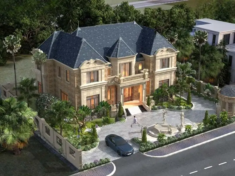 Mái phức hợp (kết hợp các loại mái) phù hợp với nhiều công trình quy mô lớn Xây dựng Nhất Tín 1