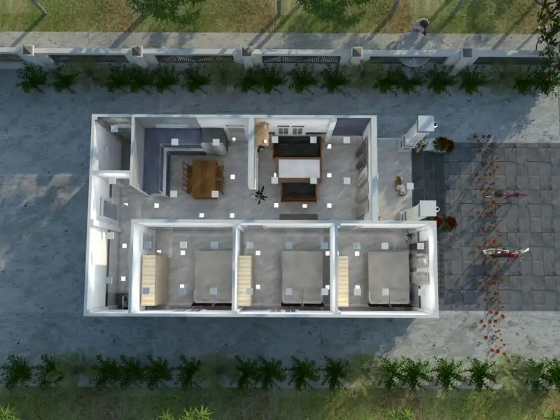 Mặt tiền mẫu nhà cấp 4 giả Thái ở nông thôn với công năng 3 phòng ngủ Xây dựng Nhất Tín 1