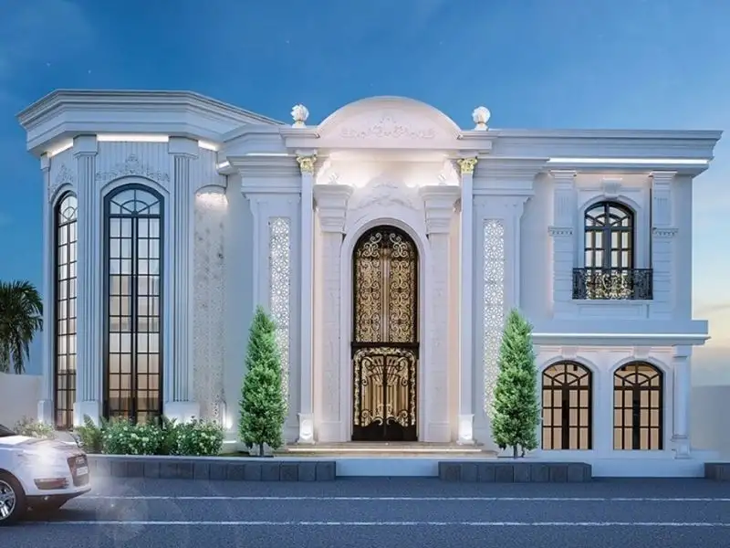 Mẫu biệt thự mái bằng mang nét đẹp đẳng cấp Xây dựng Nhất Tín 1