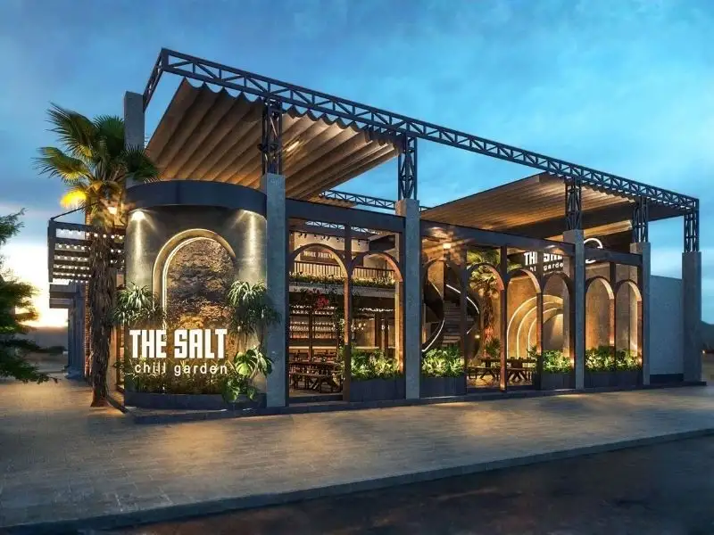 Mẫu kiến trúc kinh doanh nhà hàng mới với không gian mở ấn tượng Xây dựng Nhất Tín 1