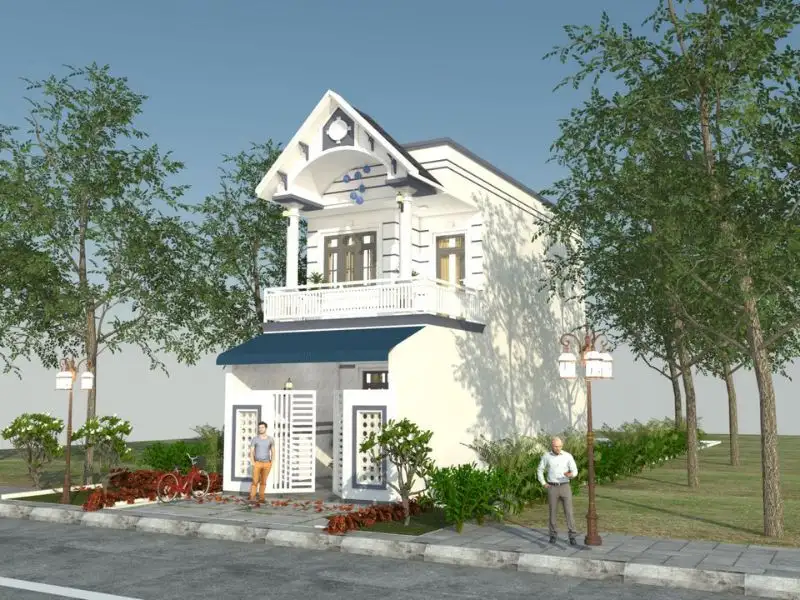 Mẫu nhà 2 tầng giả mái Thái phong cách Hiện Đại Xây dựng Nhất Tín 1